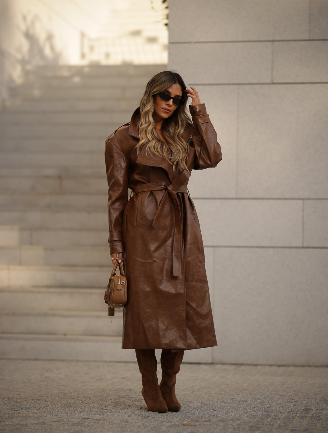 Cameron Camel Trench Coat