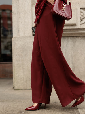 Alice Burgundy Trousers